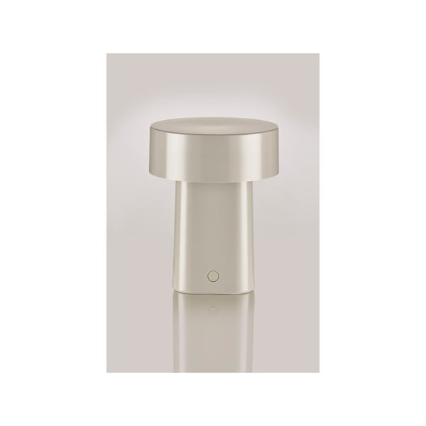 Sivo-bež plastična LED stolna lampa (visina 18 cm) Oblong – Zone-image-4