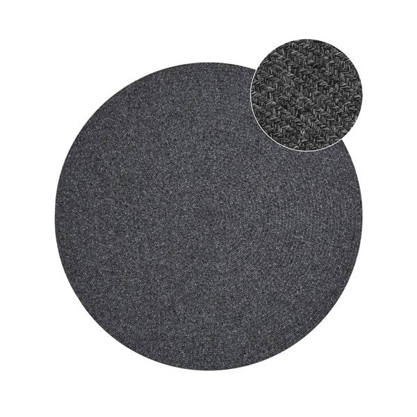 Sivi okrugli vanjski tepih ø 150 cm - NORTHRUGS