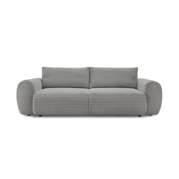 Tamno siva sklopiva sofa od samta 257 cm Lucien – Bobochic Paris