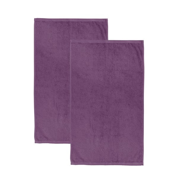 Ljubičasti brzosušeći/od frotira pamučni ručnici u setu 2 kom 90x140 cm Quick Dry – Catherine Lansfield