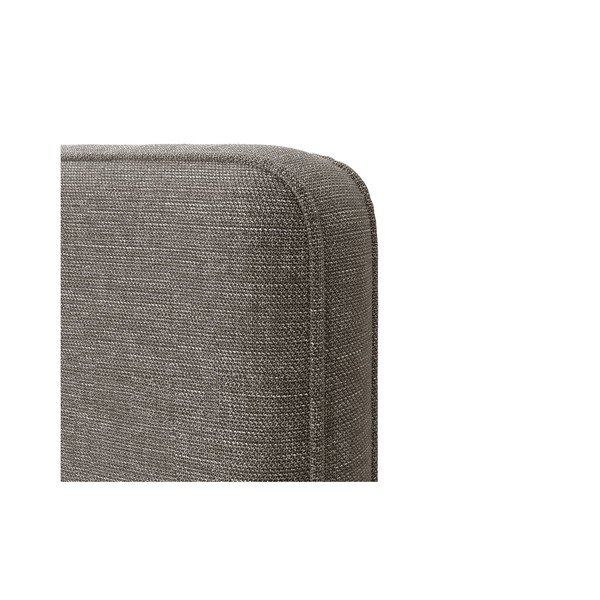 Sivi tapecirani bračni krevet s podnicom 140x200 cm Eda – Micadoni -image-4