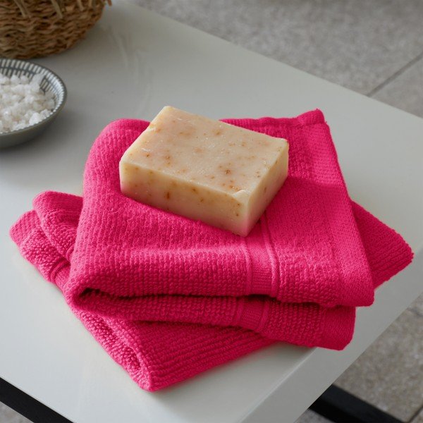 Tamno ružičasti pamučni set ručnika 6 kom od frotira Zero Twist – Catherine Lansfield-image-4