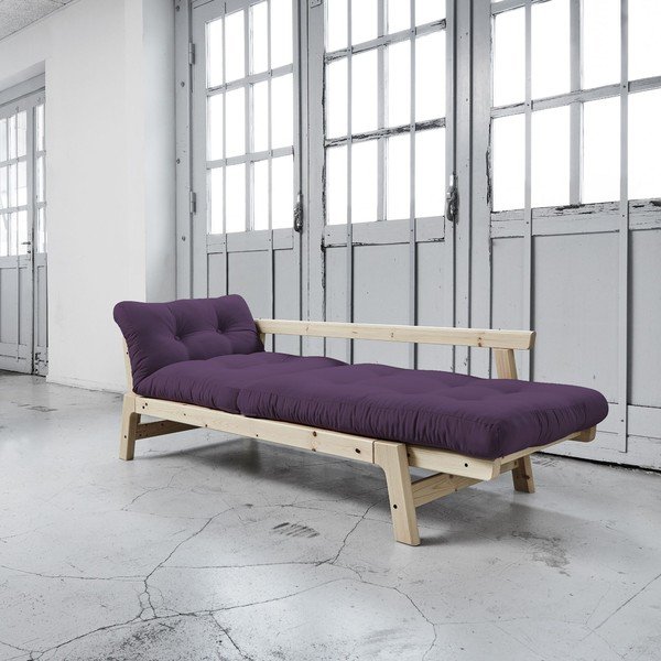 Sofa na razvlačenje Karup Step Natural / Purple-image-2