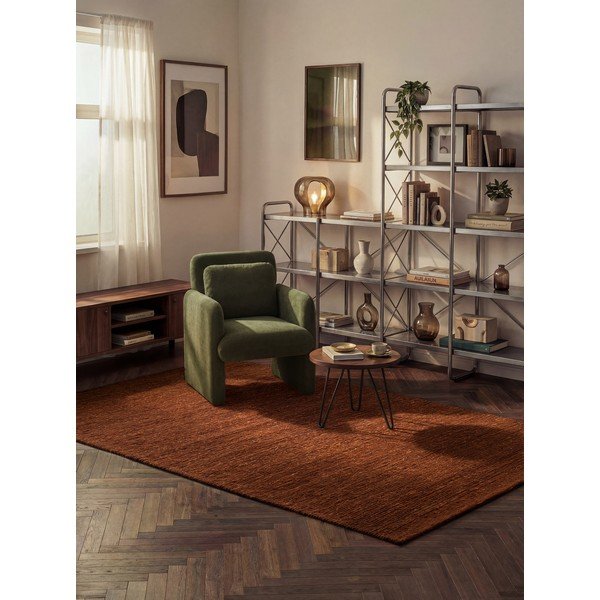 Smeđi ručno rađen vunen tepih 200x290 cm Bexley Woolwich – Ted Baker-image-1