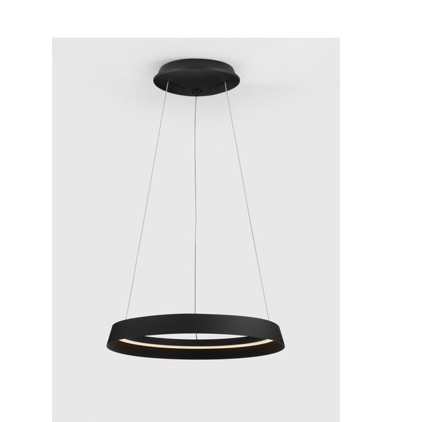 Mat crna LED viseća svjetiljka aluminijska s mogućnosti zatamnjivanja sa sjenilom od akrilnog stakla ø 45 cm Ormi – Nova Luce-image-3