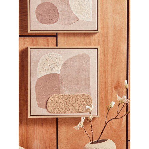 3D slike u setu 2 kom s okvirom/na platnu 40x40 cm Astratto – Premier Housewares-image-3