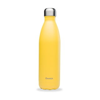 Žuta putna boca od nehrđajućeg čelika 750 ml Pop - Qwetch