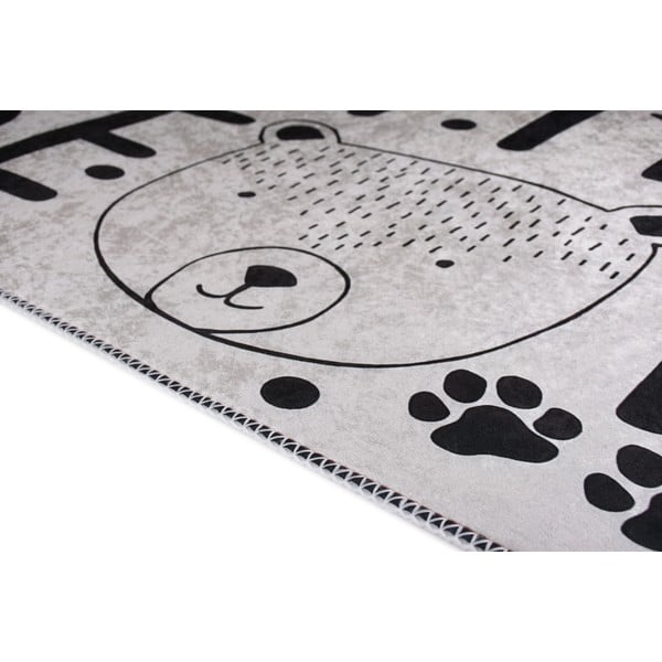 Crno-bijeli periv dječji tepih 160x230 cm Little Bear – Vitaus-image-2