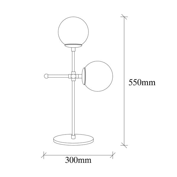 Stolna svjetiljka u zlatno-bijeloj boji Opviq lights Mudoni-image-3