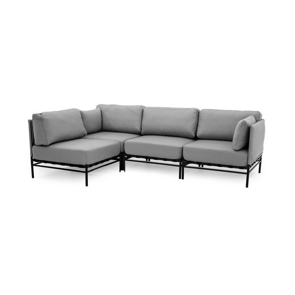 Svijetlo sivi vrtni modularni kauč 234 cm Dandy – Sit Sit-image-3