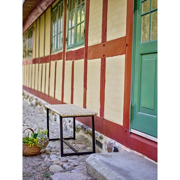 Vrtna klupa od ratana u prirodnoj boji Adilly – Bloomingville-image-1