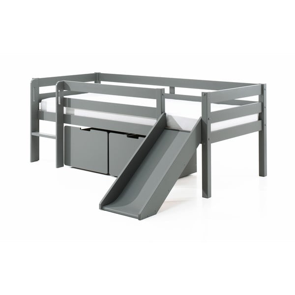 Sive dječje ladice za ispod kreveta u setu 2 kom Pino – Vipack-image-1