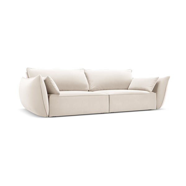 Bež baršunasta sofa 208 cm Vanda – Mazzini Sofas-image-2