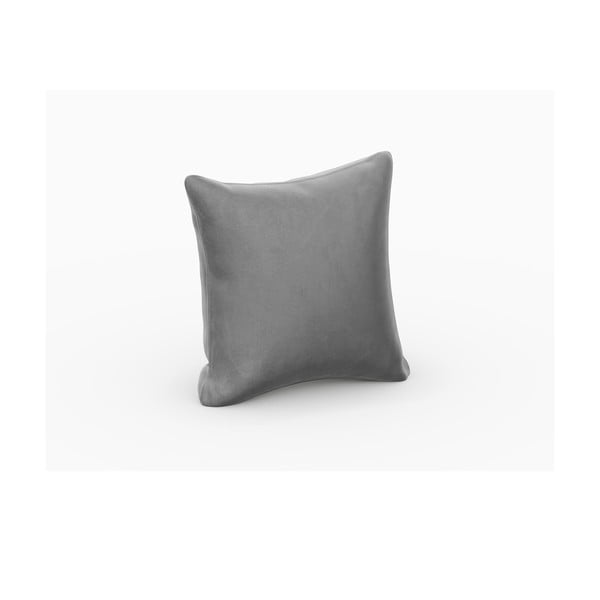 Sivi baršunasti jastuk za modularnu sofu Rome Velvet - Cosmopolitan Design-image-1
