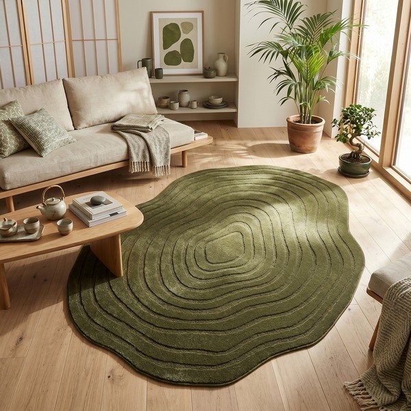 Tamno zeleni tepih 160x230 cm Pebble – ESTE-image-4