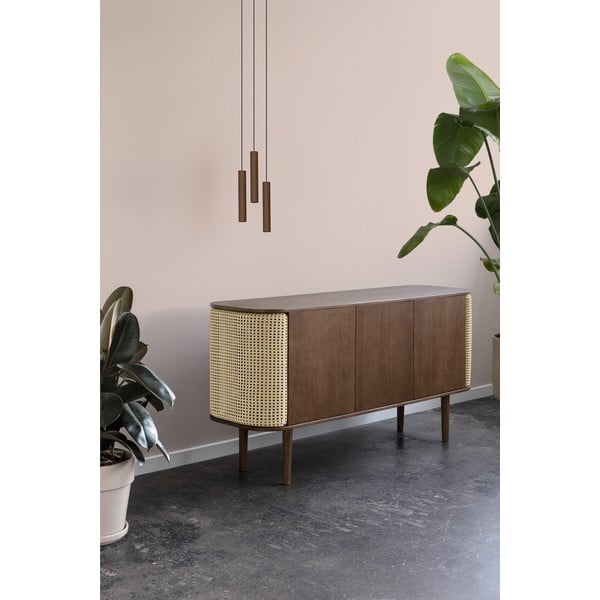 Bež/u prirodnoj boji niska komoda u dekoru hrasta 150x75 cm Treasures – UMAGE-image-1