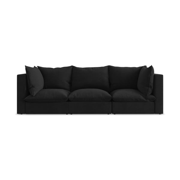 Crna sofa 255 cm Manao – Makamii