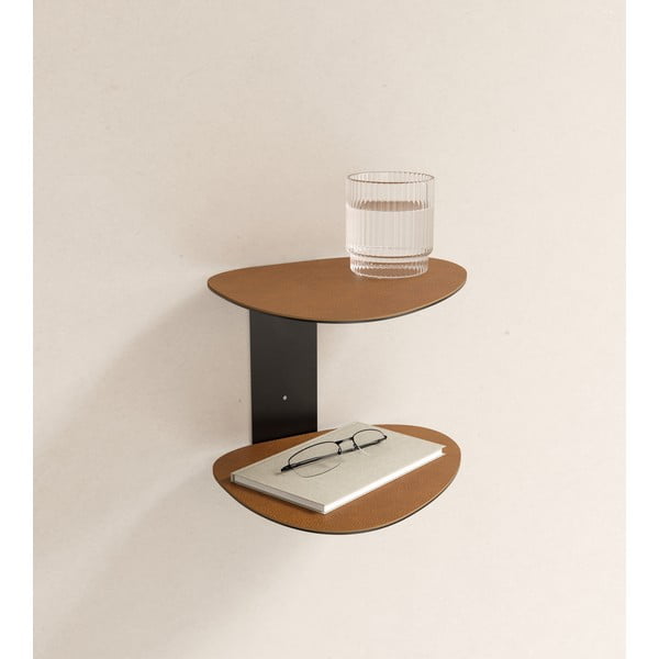 Konjak smeđa željezna polica 29 cm Curve Bull – LIND DNA-image-1