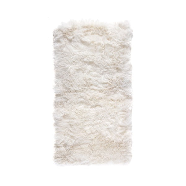 Bijela prostirka od ovčje kože Royal Dream Zeland Natur, 70 x 140 cm