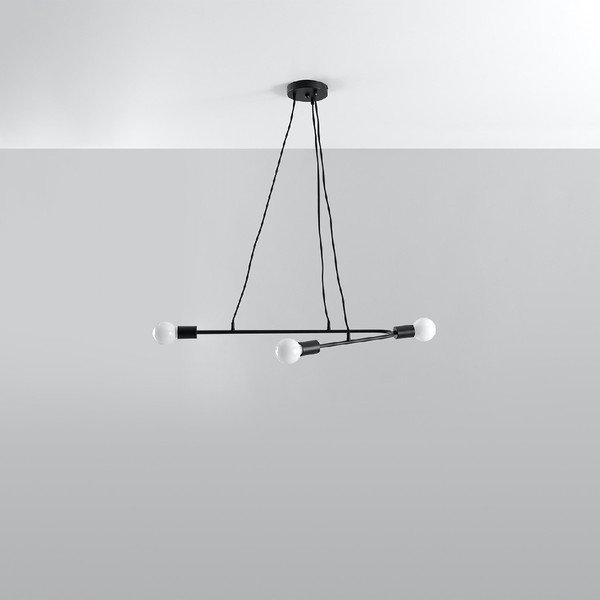 Crna viseća lampa 80x40 cm Latomia - Sollux-image-2