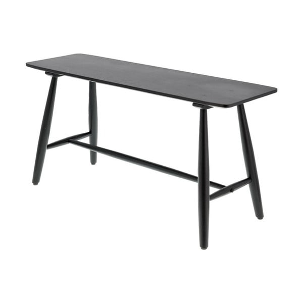 Crni konzolni stol od hrastovine 90x28 cm Bast - Villa Collection-image-1