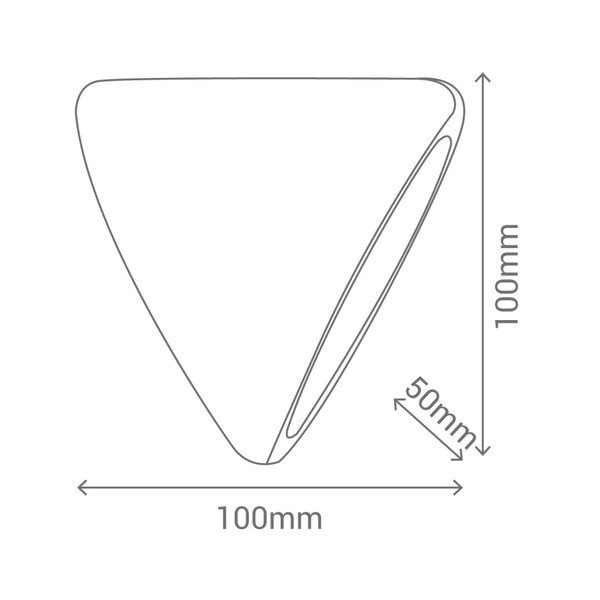 Zidna lampa sive boje SULION Kamal, 12 x 10,7 cm-image-1