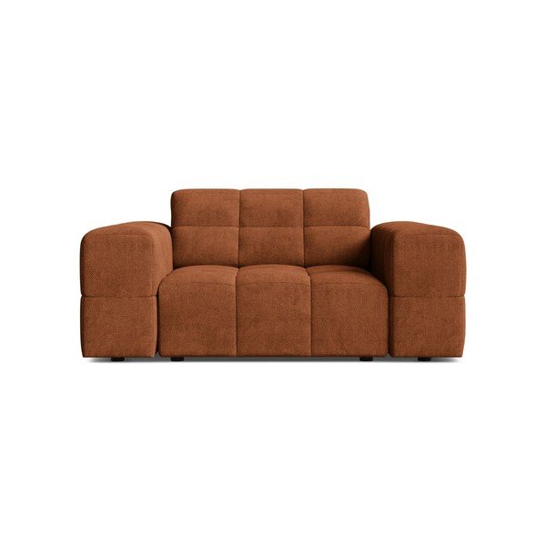 Fotelja od šenila boja terakote Chicago – Cosmopolitan Design