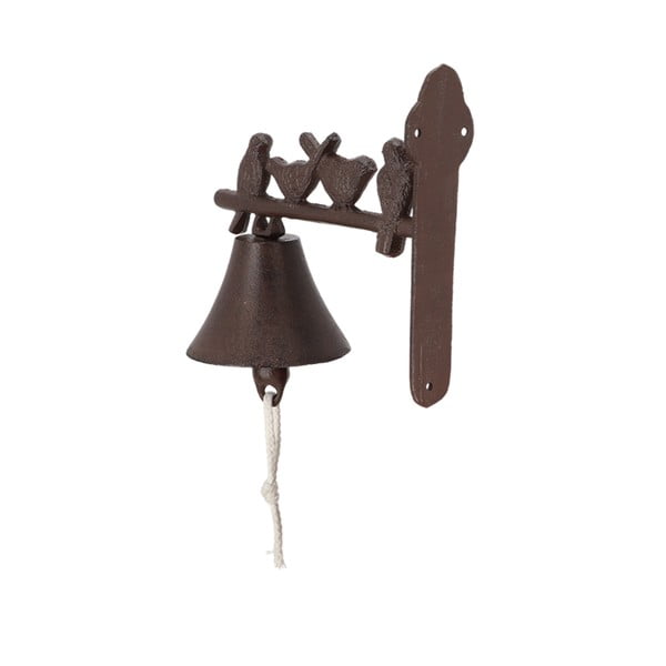 Zidno zvono od lijevanog željeza s ukrasnim pticama Esschert Design-image-3