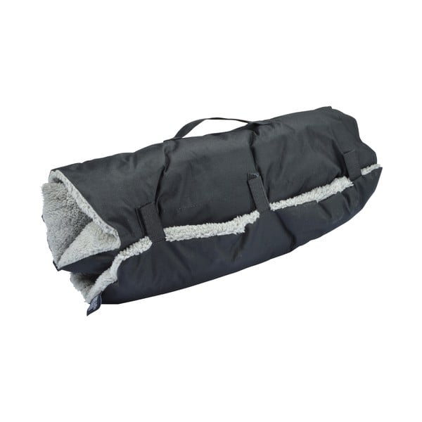 Crna deka za pse od sherpa flisa 50x80 cm – Love Story