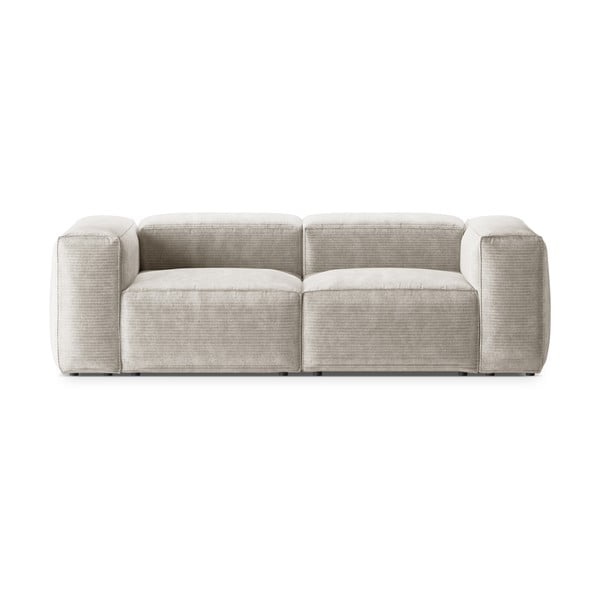 Bež sofa od samta 224 cm Bergamo – Cosmopolitan Design