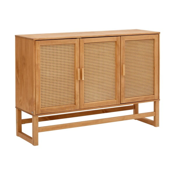 Komoda od borovine s vratima od ratana Støraa Jolene, širine 128 cm-image-1
