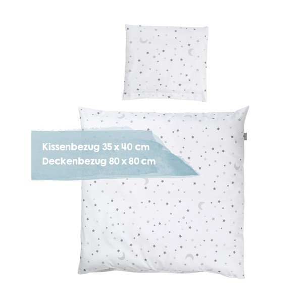 Bijela pamučna dječja posteljina za dječji krevetić 80x80 cm Sternenzauber – Roba-image-3