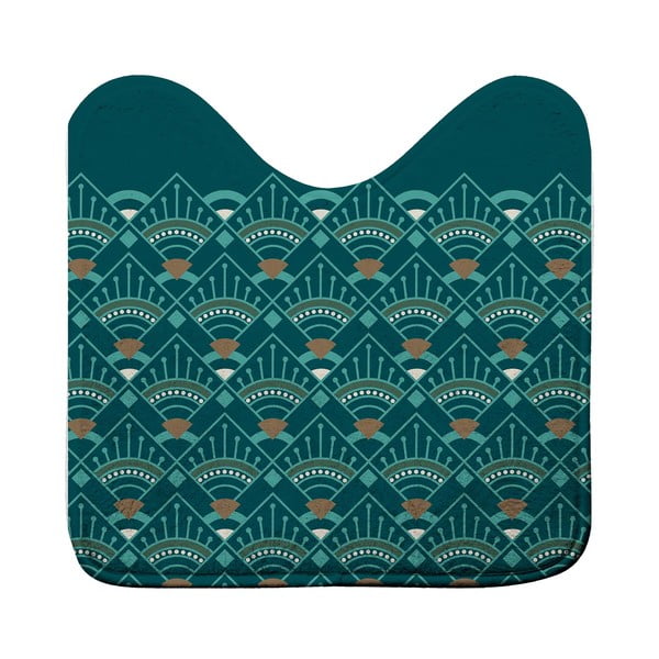 Petrolej zelena kupaonska prostirka za WC 45x45 cm Imperia – douceur d'intérieur