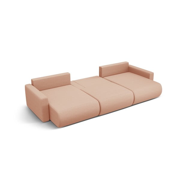 Ružičasta sklopiva/s prostorom za odlaganje kutna garnitura (u obliku slova "U") Belfast – Cosmopolitan Design-image-2