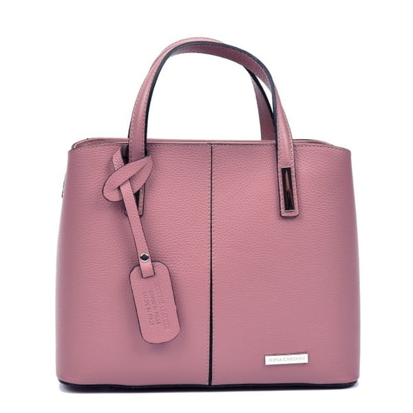 Ružičasta kožna torbica Sofia Cardoni Dorma