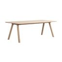Proširiv blagovaonski stol od punog hrasta 95x220 cm Clapperton – Rowico