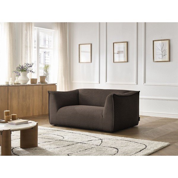 Smeđa sofa od samta 170 cm Giorgia – Bobochic Paris-image-1