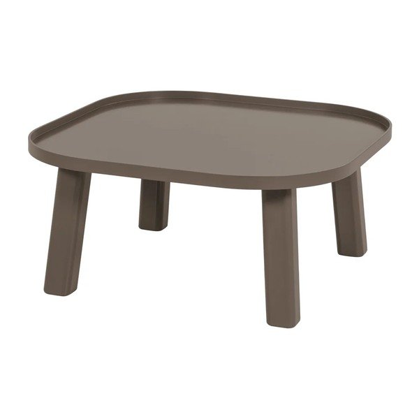 Smeđi okrugao stolić za kavu od MDF-a ø 80 cm Mosa – WOOOD