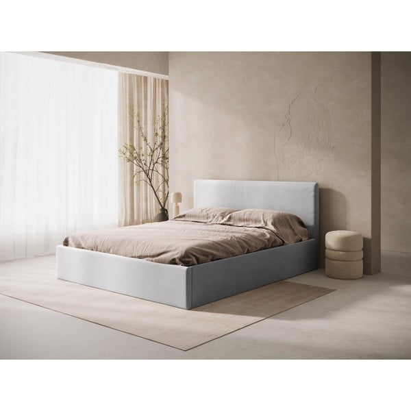 Svijetlo sivo podstavljeno uzglavlje 190,5x100 cm Remo – Micadoni -image-1