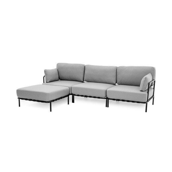 Svijetlo sivi vrtni modularni kauč 234 cm Salve – Sit Sit-image-3