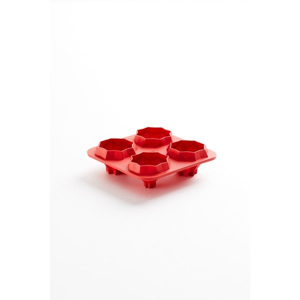 Crveni silikonski kalup za pečenje za Lékué Fortune Pyramids-image-1
