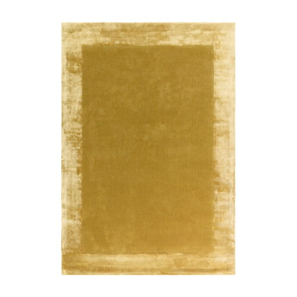 Oker žuti ručno rađen tepih od mješavine vune 120x170 cm Ascot – Asiatic Carpets