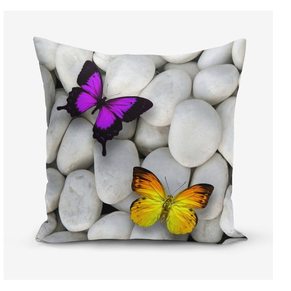 Jastučnica s primjesom pamuka Minimalist Cushion Covers Double Butterfly, 45 x 45 cm
