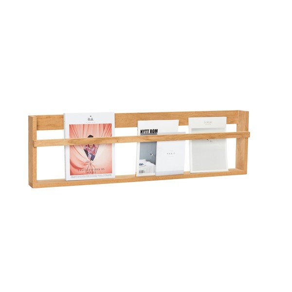 Polica s više razina/za fotografije od punog hrasta u prirodnoj boji 110 cm Display – Hübsch-image-4