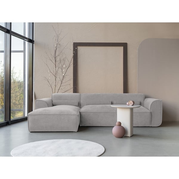 Svijetlo siva kutna garnitura (s lijevim kutom) Flex Felix – Miuform-image-1