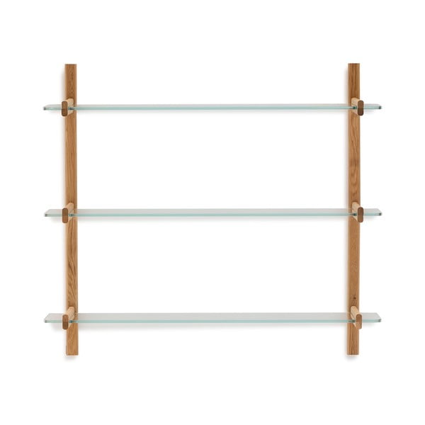 Stakleni modularni sustav polica u prirodnoj boji 110x98x30,5 cm Sitra – Kave Home