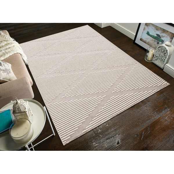 Krem perivi tepih 108x154 cm Lena – Webtappeti-image-1