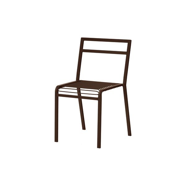 Tamno smeđa metalna vrtna stolica Oto – noo.ma