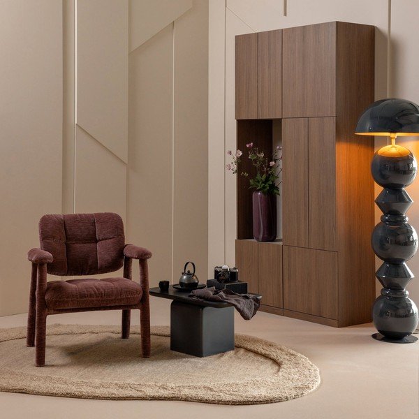 Modularni garderobni ormar u tamnoj prirodnoj boji 108x215 cm Build – WOOOD-image-2