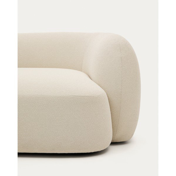 Krem kutna garnitura od šenila (s lijevim kutom/s ležaljkom) Martina – Kave Home-image-1